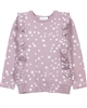 Miles Baby Girls Terry Top in Snowballs Print