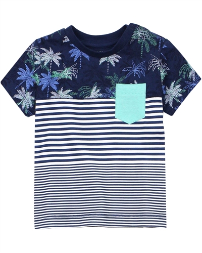 Mayoral Baby Boy's Stripe and Palm Print T-shirt