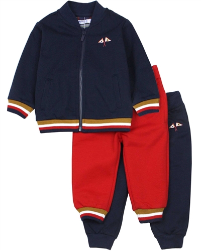 Mayoral Baby Boy's Three-piece Tracksuit in Navy/Red