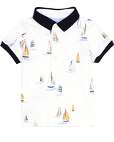 Mayoral Baby Boy's Polo in Yachts Print