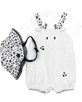 Mayoral Newborn Boy's Design Romper and Panama Hat
