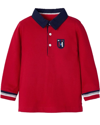 Mayoral Baby Boy's Polo with Woven Collar