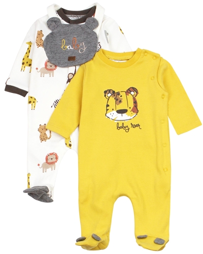 Mayoral Baby Boy's Set of Two Rompers in Safari Print