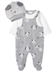 Mayoral Baby Boy's Dungaree with Dogs Print and Hat