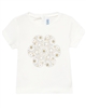 Mayoral Baby Girl's T-shirt with Gold Print Flower