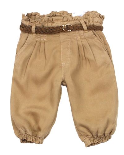 Mayoral Baby Girl's Flowy Pants with Belt