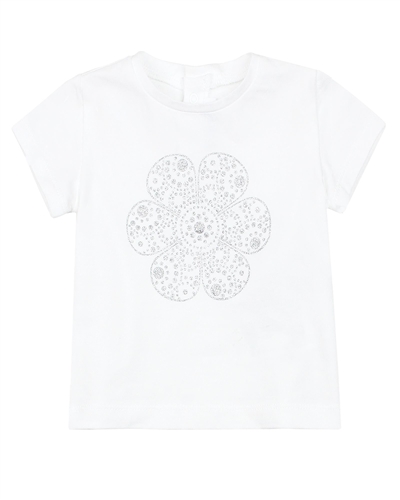 Mayoral Baby Girl's T-shirt with Silver Print Flower