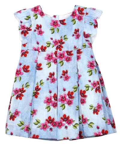 Mayoral Baby Girl's Pleated Dress in Floral Print