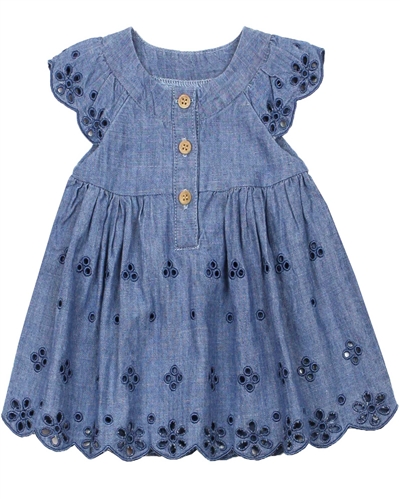 Mayoral Infant Girl's Eyelet Chambray Dress