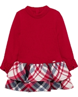 Mayoral Baby Girl's Knit Dress with Plaid Bottom