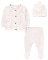 Mayoral Infant Girl's Cable Knit Set in Cream
