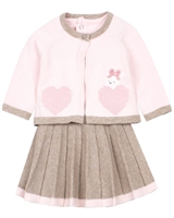 Mayoral Infant Girl's Knit Plisse Skirt and Cardigan Set