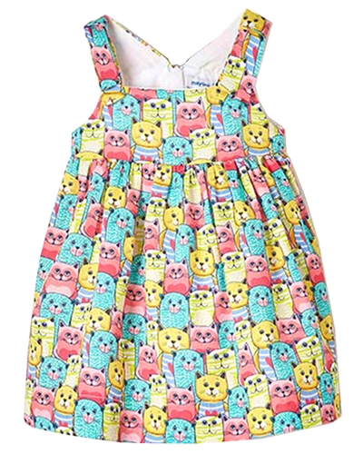 Mayoral Baby Girl's Cat Print Dress