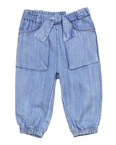 Mayoral Baby Girl's Flowy Chambray Pants