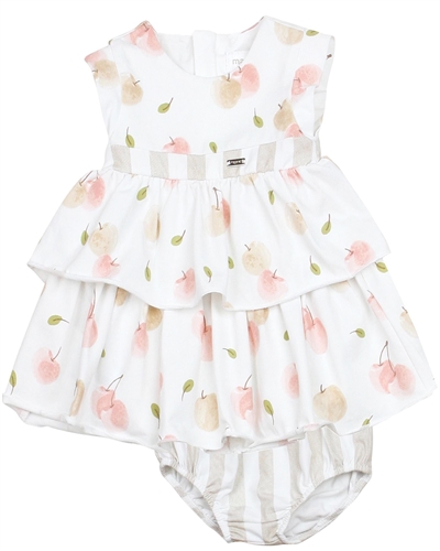 Mayoral Newborn Girl's Jersey Dress in Cherries Print