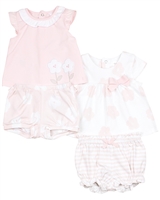 Mayoral Newborn Girl's Set of Two Rompers with Floral Print