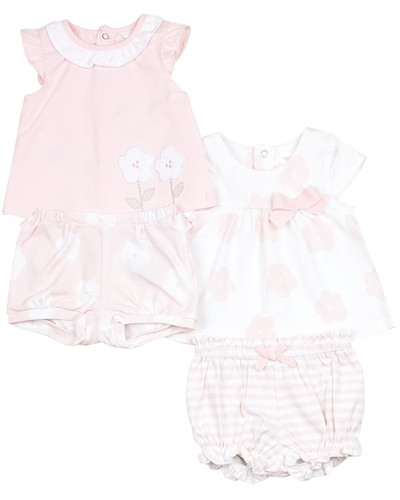 Mayoral Newborn Girl's Set of Two Rompers with Floral Print