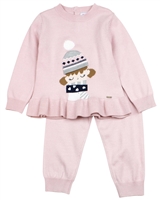 Mayoral Baby Girl's Knit Pants Set in Pink