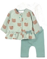 Mayoral Baby Girl's Three-piece Set with Bears Print