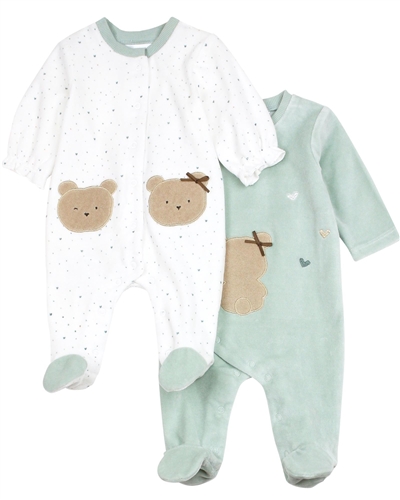 Mayoral Baby Girl's Set of Two Velour Rompers