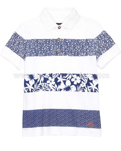Mayoral Boy's Floral Print Polo