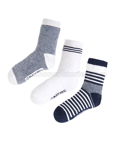 Mayoral Boy's 3-pair Socks Set Navy