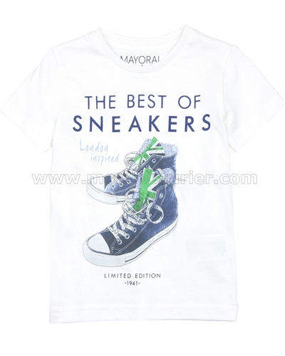 Mayoral Boy's Sneakers T-shirt White