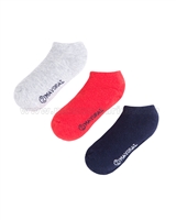 Mayoral Boy's 3-pair Shorts Socks Set Navy/Red/Gray