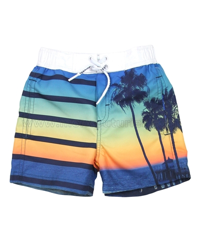 Mayoral Boy's Swim Shorts with Ocean Print
