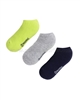 Mayoral Boy's 3-pair Shorts Socks Set Lime/Black/Gray