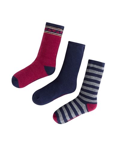 Mayoral Boy's Burgundy Striped Socks