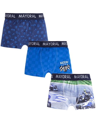 Mayoral Boy's Blue 3-piece Boxers Set