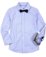 Mayoral Boy's Blue Dressy Shirt with Bow Tie