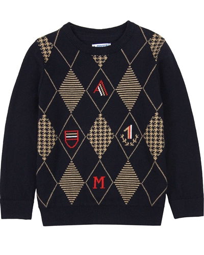 Mayoral Boy's Argyle Sweater,