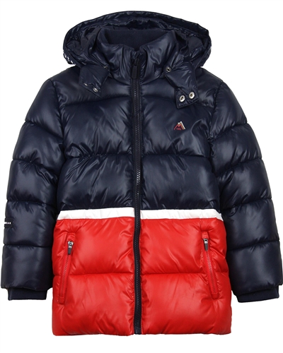 Mayoral Boy's Colour-block Quilted Puffer Coat