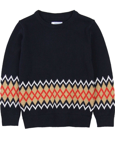Mayoral Boy's Intarsia Knit Pullover