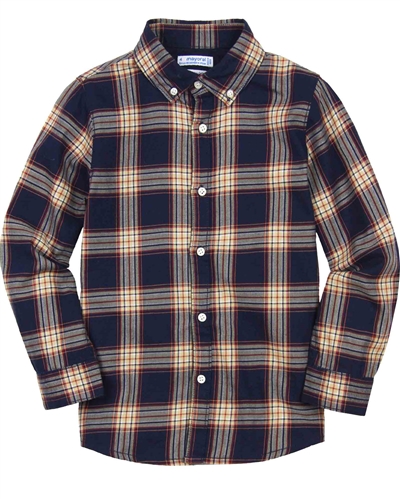 Mayoral Boy's Long Sleeve Check Shirt
