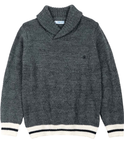 Mayoral Boy's Shawl Collar Sweater