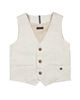 Mayoral Boy's Tailored Linen Vest in Beige