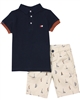 Mayoral Boy's Polo and Short in Yacht Print Set
