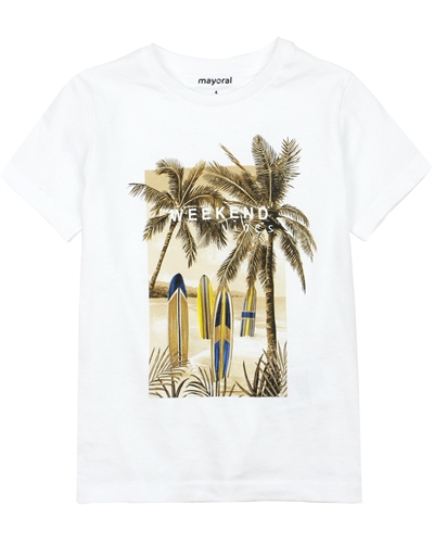 Mayoral Boy's T-shirt with Palms Print