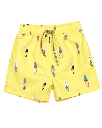 Mayoral Boy's Swim Shorts in Surfboards Print