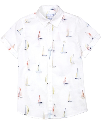Mayoral Boy's Shirt in Yachts Print