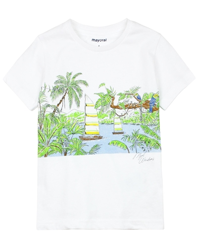 Mayoral Boy's T-shirt with Island Print