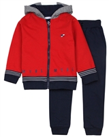 Mayoral Boy's Three-piece Track Suit in Red/Navy