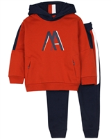 Mayoral Boy's Two-piece Track Suit in Red/Navy