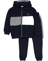 Mayoral Boy's Three-piece Track Suit in Navy/Grey