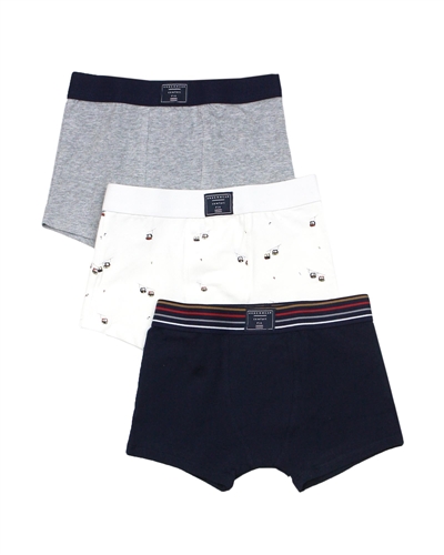 Mayoral Boy's Three-piece Boxers Set in Grey