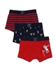 Mayoral Boy's Three-piece Boxers Set in Red