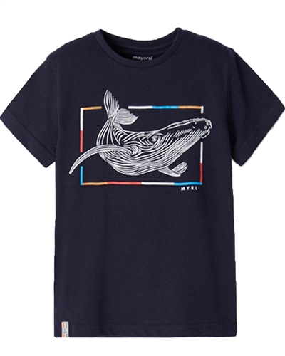 Mayoral Boy's T-shirt with Fish Print